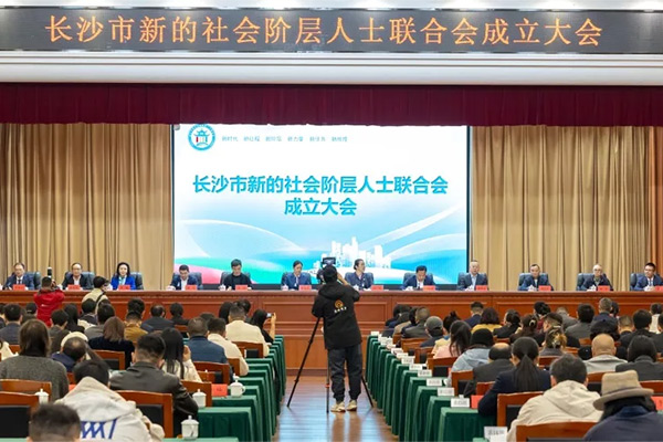 長沙市新階聯成立:友誼國際董事長張海岸當選名譽主席